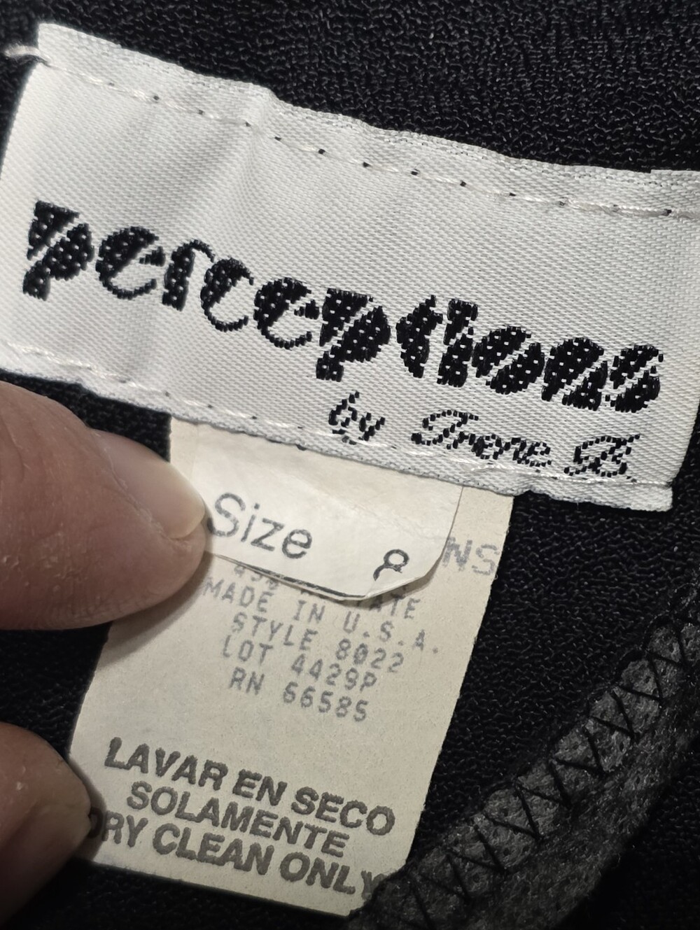 Vintage Perceptions Leopard Print Black Cardigan Dress Shoulder Pads Size 8 - Picture 2 of 10